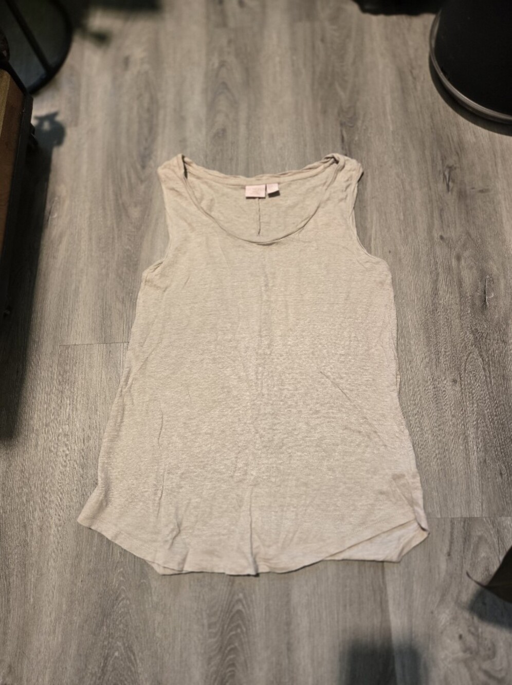St. Tropez Neutral Beige Crewneck Tank